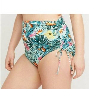 Lane Bryant High-waist Ruched swim bottom